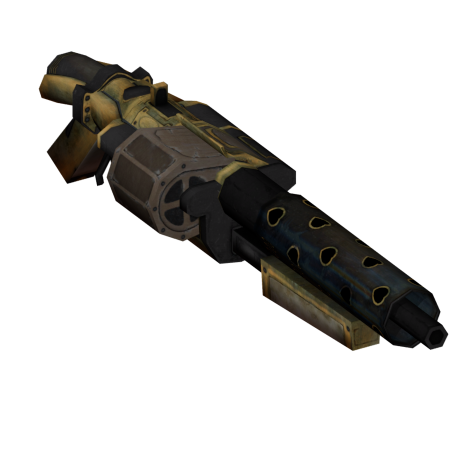 Old machine gun model.